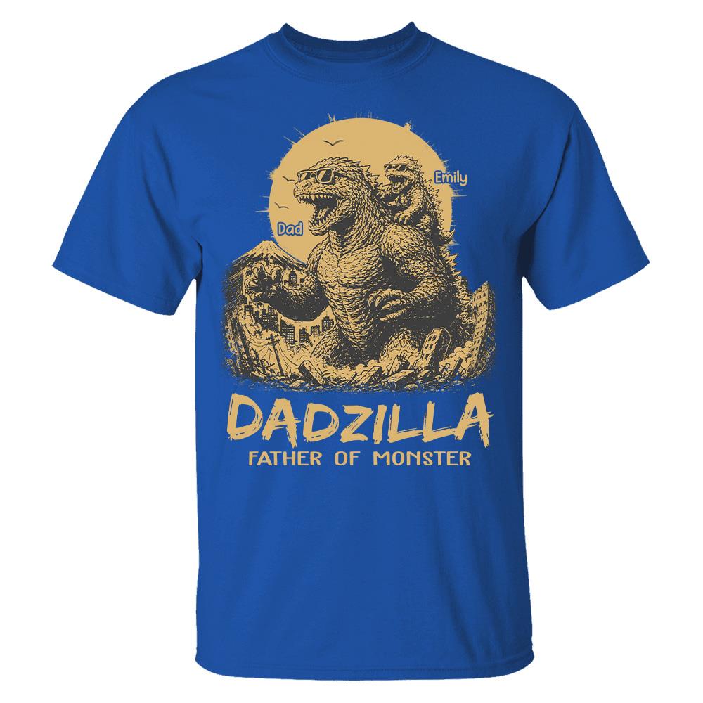 Dadzilla Father Of The Monsters Personalized Shirt Gift For Dad, Happy Father's Day 2026 T1807 Hv01