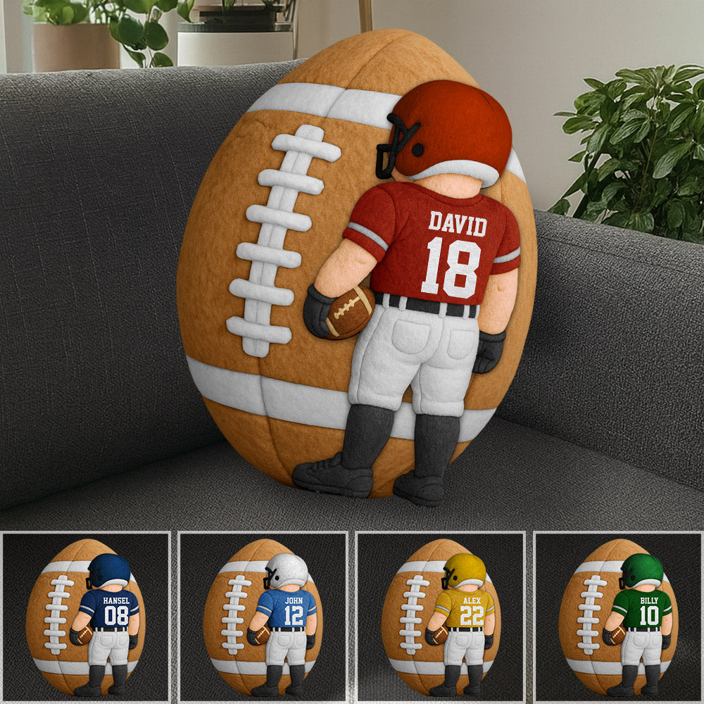 American Football Ugly Plush Pillow Personalized Gift For Football Players Nh00