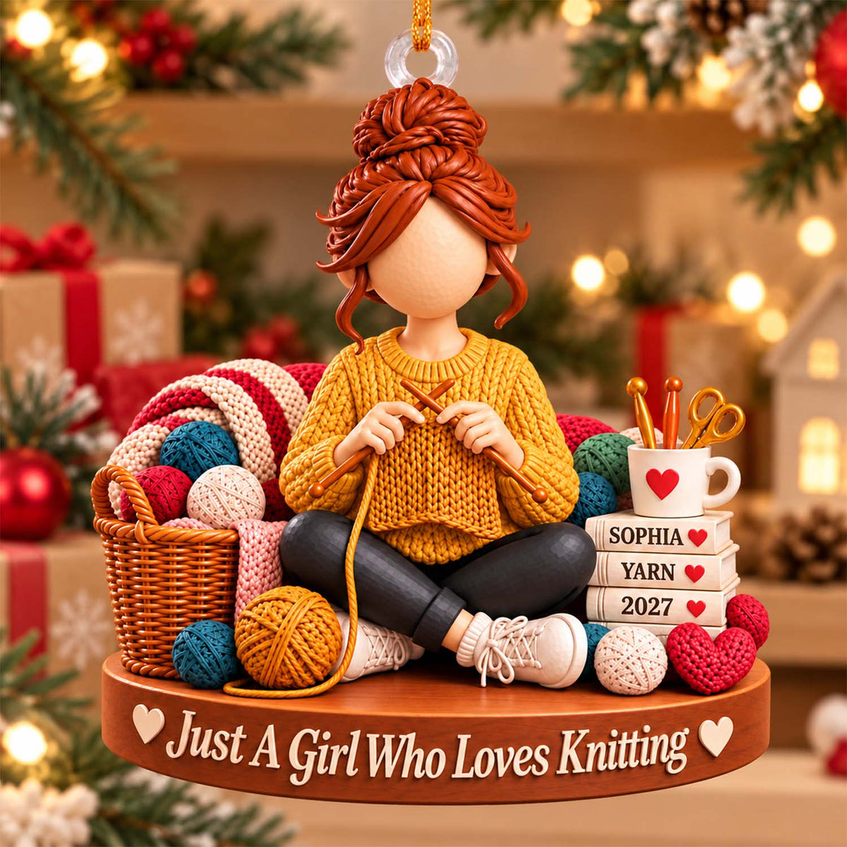 Custom Just A Girl Who Loves Crochet Knitting, Crochet Lover Gift, Gift For Knitter L0411 Pt99