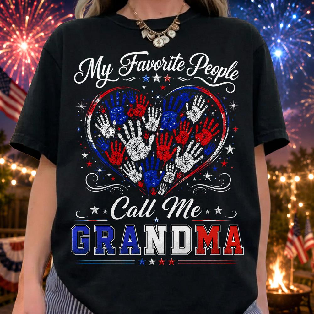 Personalized My Favorite People Call Me Grandma 250 Years American Shirt Hv01
