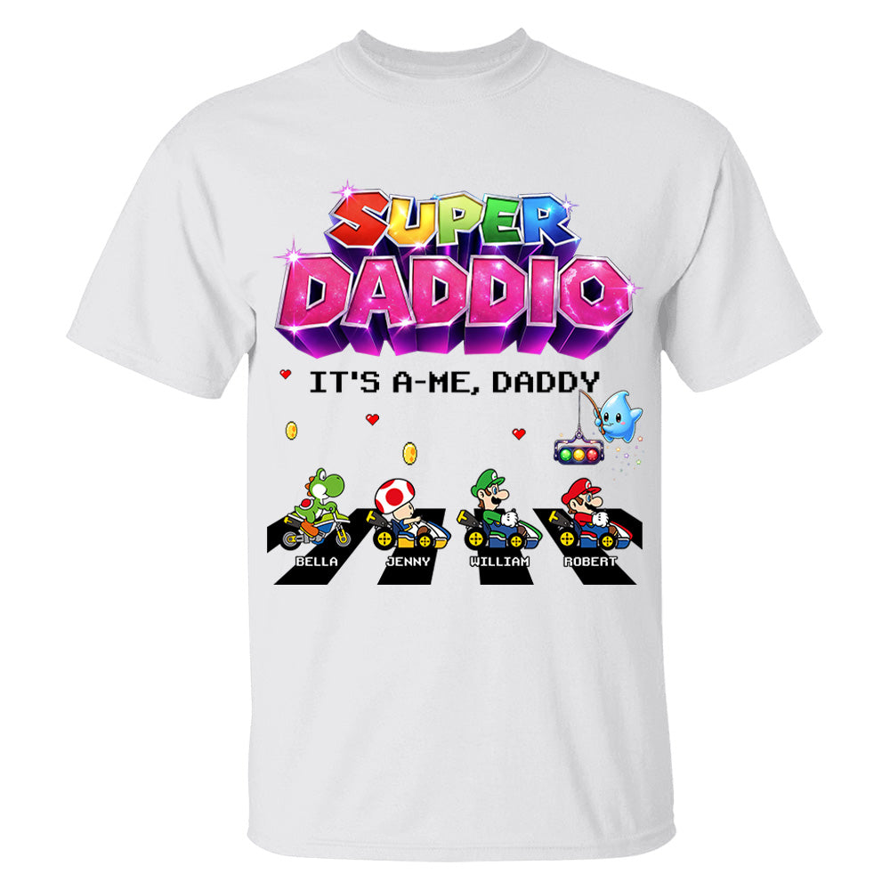 Customized Super Daddio It's A Me, Daddy Shirts, Father's Day Gift For Dad L0411 VH01