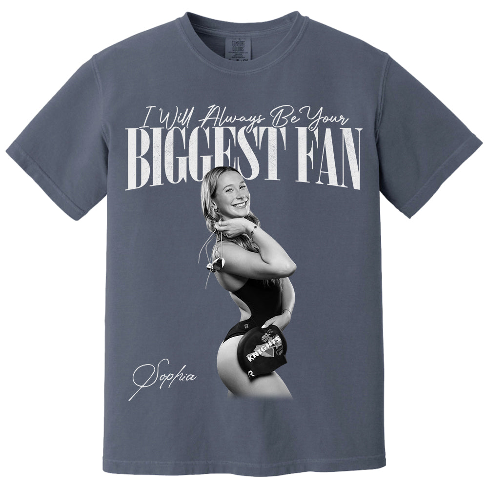 I’ll Always Be Your Biggest Fan – Vintage Washed Retro Bootleg Tee for Swimming Players NA02