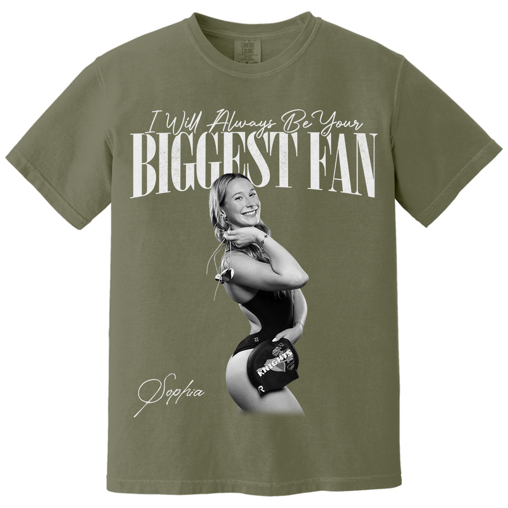 I’ll Always Be Your Biggest Fan – Vintage Washed Retro Bootleg Tee for Swimming Players NA02