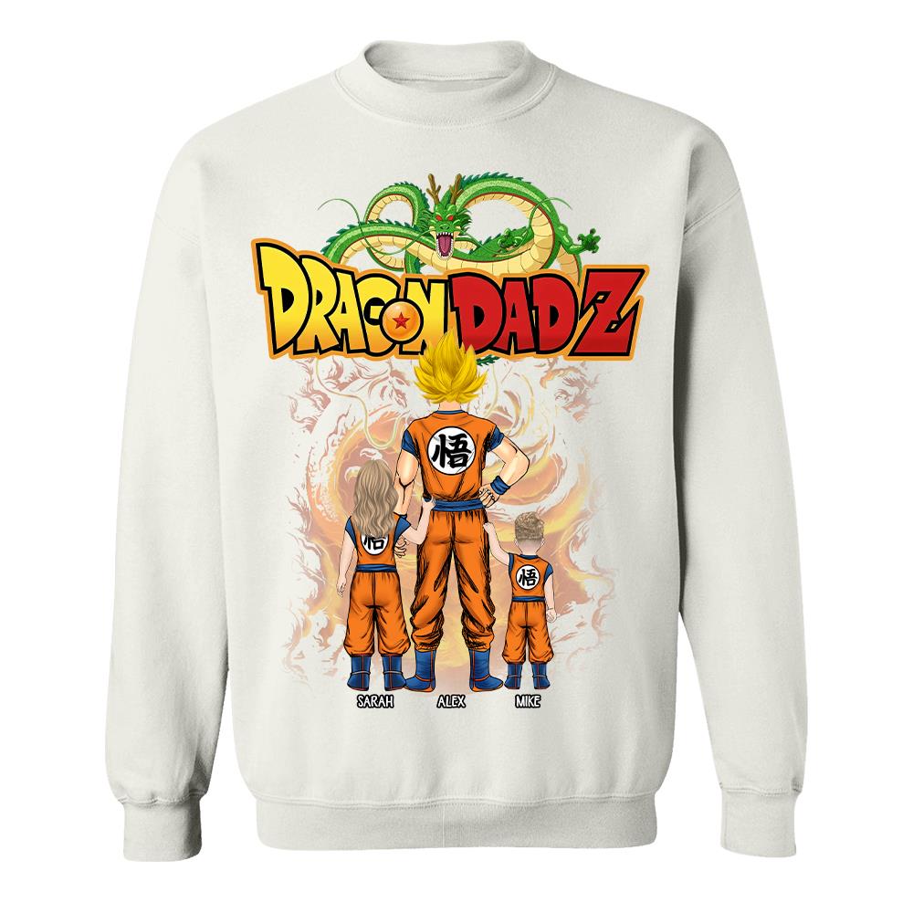 Custom Best Dad Saiyan Shirt, Dragon Dad  Shirt Gift For Father's Day L0411 Hv01