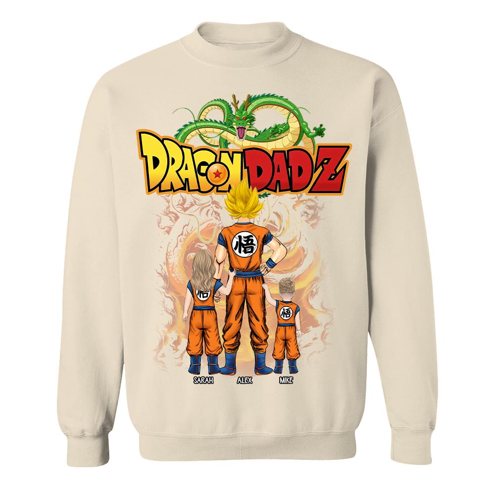 Custom Best Dad Saiyan Shirt, Dragon Dad  Shirt Gift For Father's Day L0411 Hv01