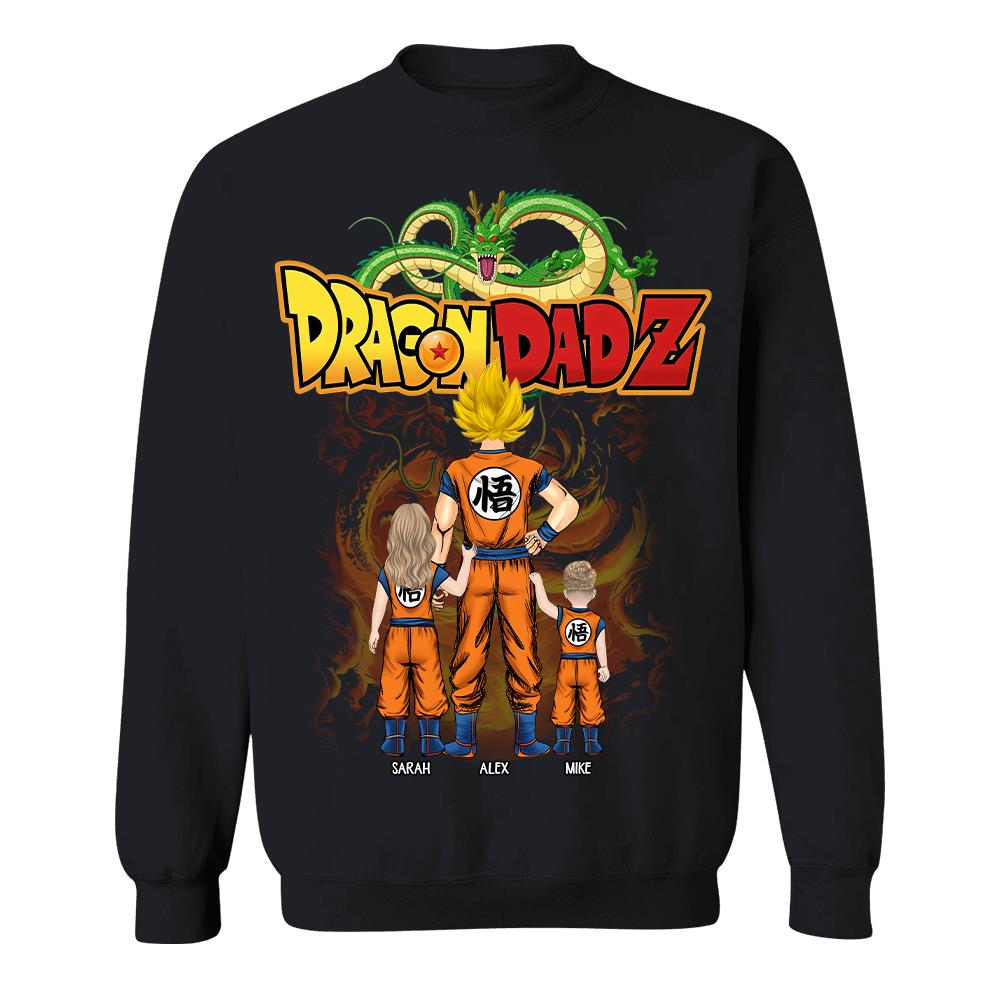 Custom Best Dad Saiyan Shirt, Dragon Dad  Shirt Gift For Father's Day L0411 Hv01