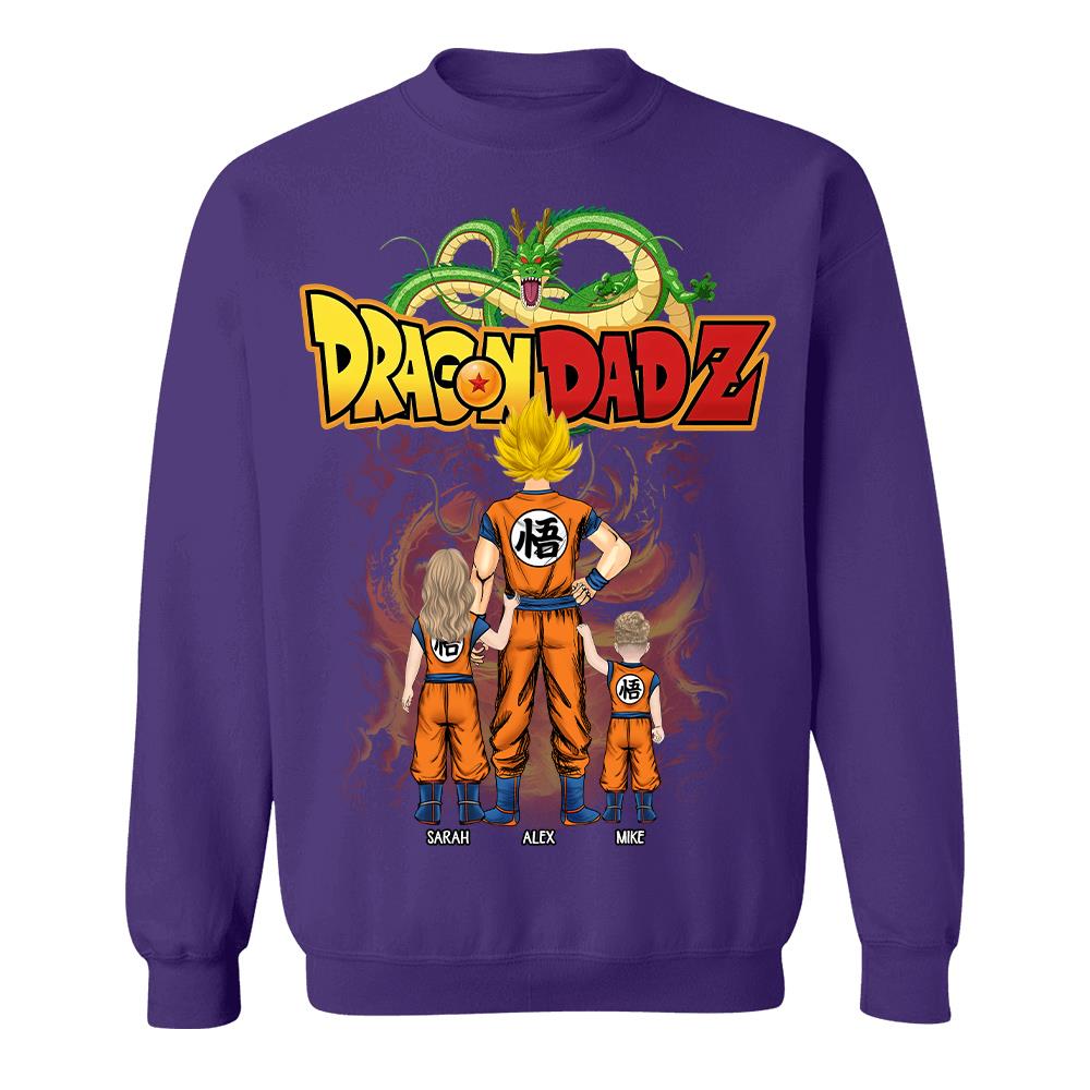 Custom Best Dad Saiyan Shirt, Dragon Dad  Shirt Gift For Father's Day L0411 Hv01