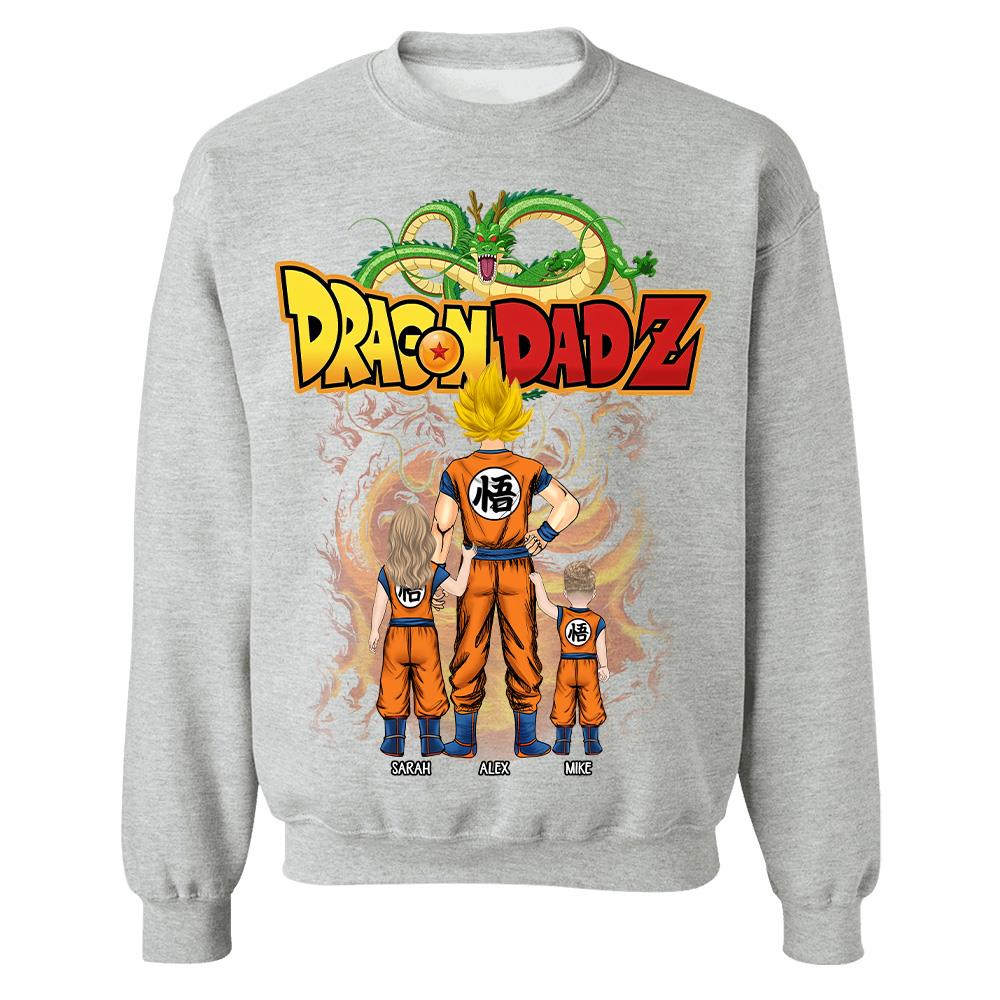 Custom Best Dad Saiyan Shirt, Dragon Dad  Shirt Gift For Father's Day L0411 Hv01