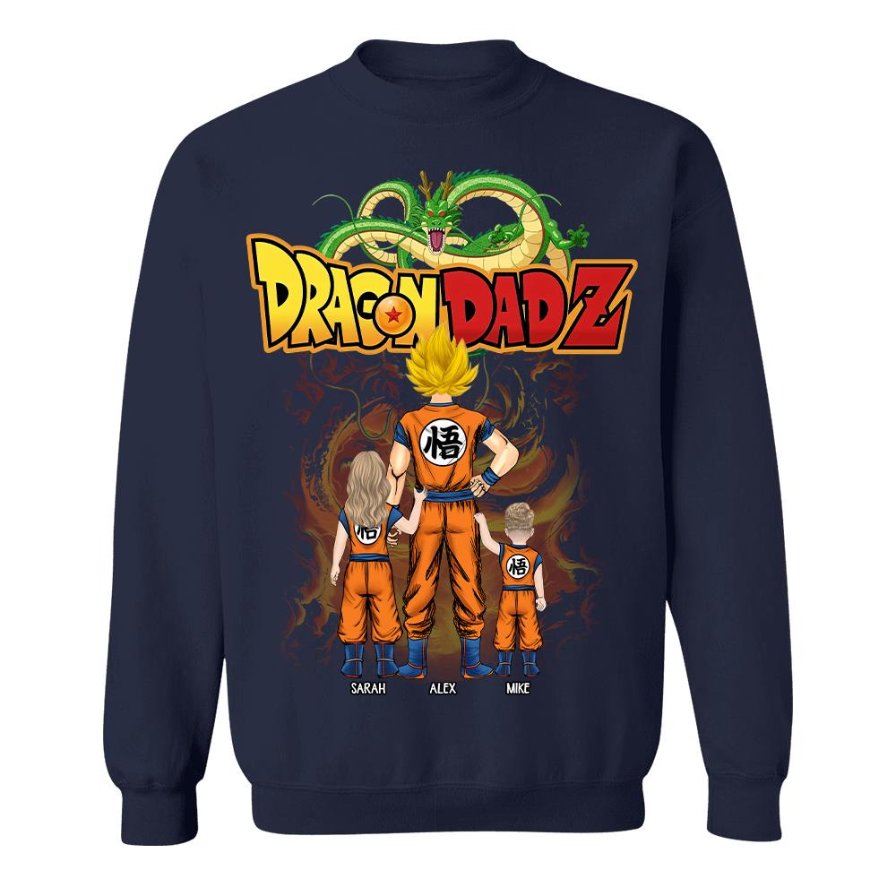 Custom Best Dad Saiyan Shirt, Dragon Dad  Shirt Gift For Father's Day L0411 Hv01