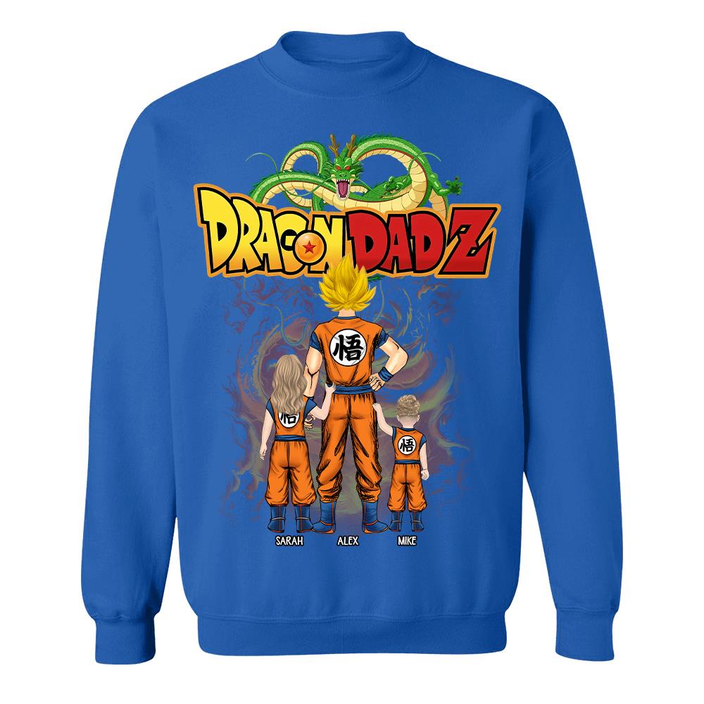 Custom Best Dad Saiyan Shirt, Dragon Dad  Shirt Gift For Father's Day L0411 Hv01