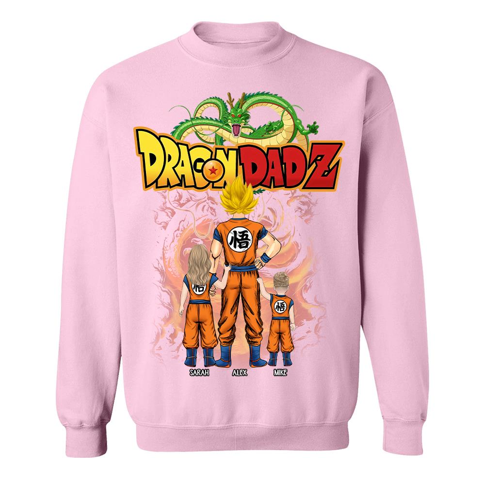 Custom Best Dad Saiyan Shirt, Dragon Dad  Shirt Gift For Father's Day L0411 Hv01