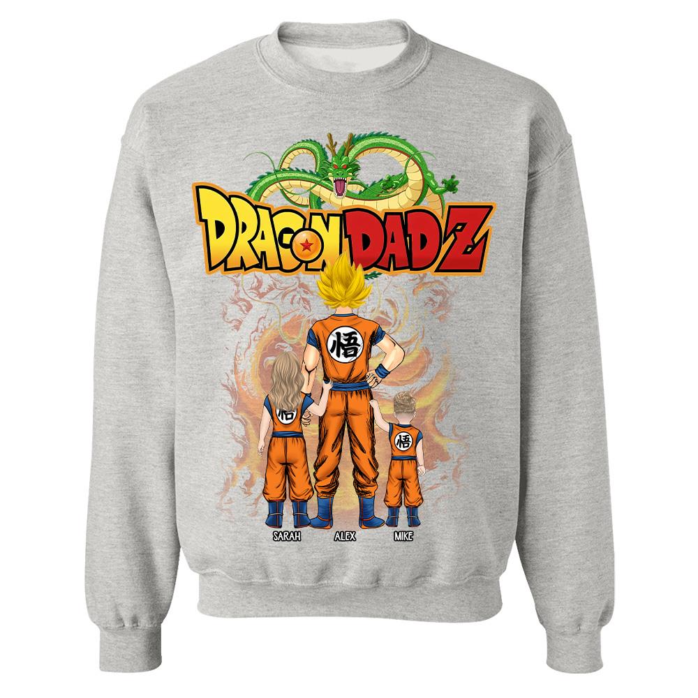 Custom Best Dad Saiyan Shirt, Dragon Dad  Shirt Gift For Father's Day L0411 Hv01