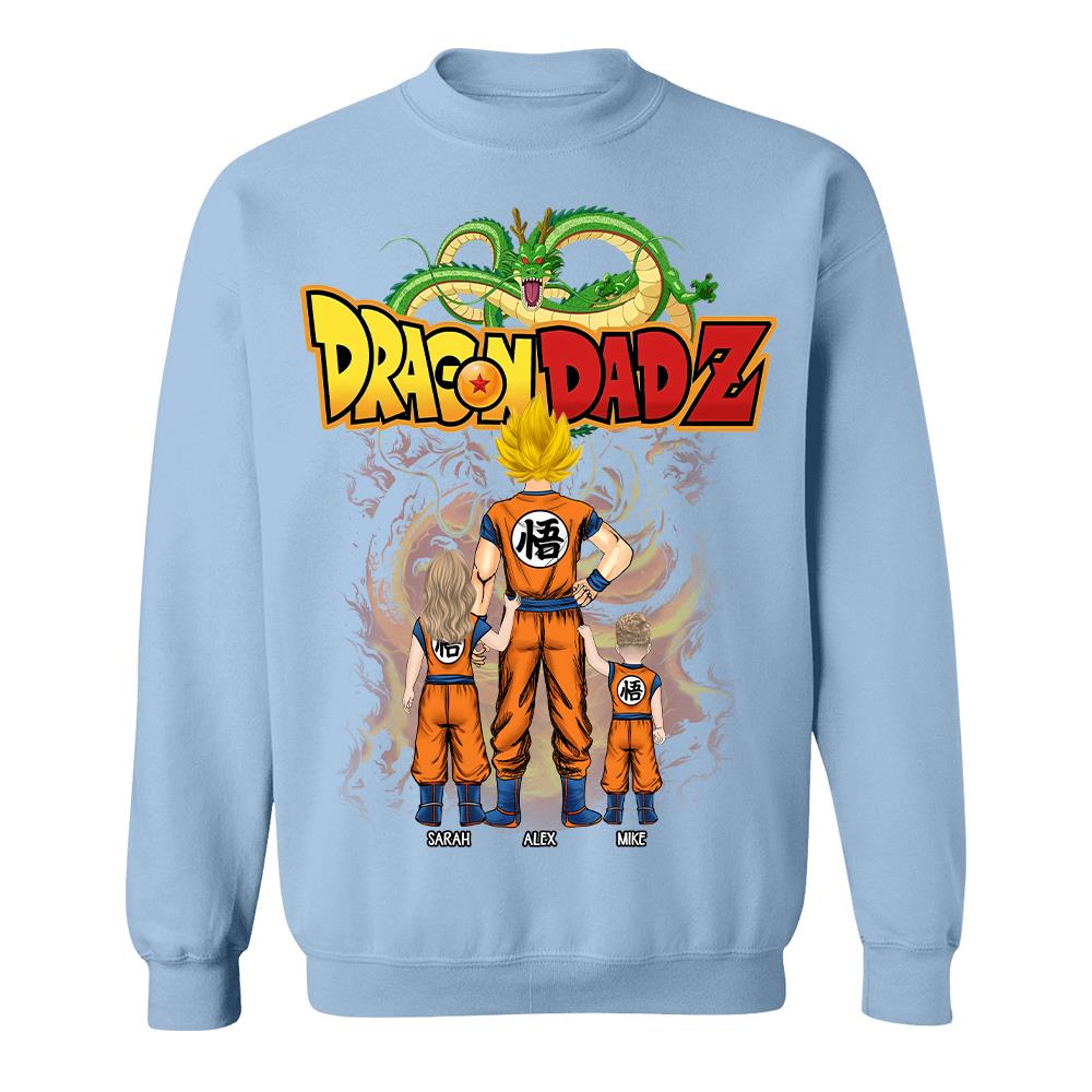 Custom Best Dad Saiyan Shirt, Dragon Dad  Shirt Gift For Father's Day L0411 Hv01