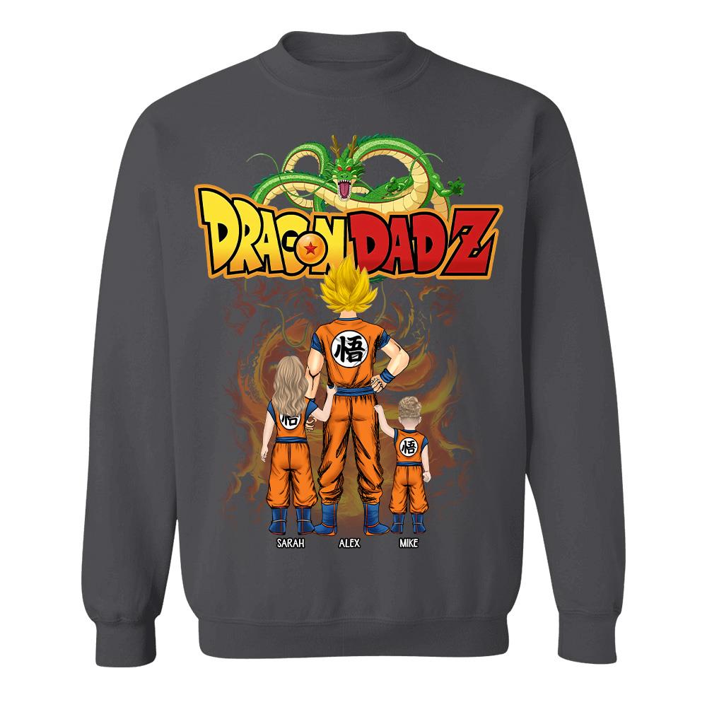 Custom Best Dad Saiyan Shirt, Dragon Dad  Shirt Gift For Father's Day L0411 Hv01