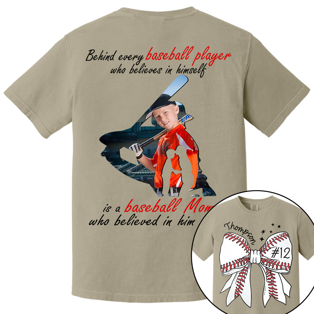 Baseball Mom Shirt, Personalized Baseball Shirt, Gift For Baseball Lover NA04 Li29