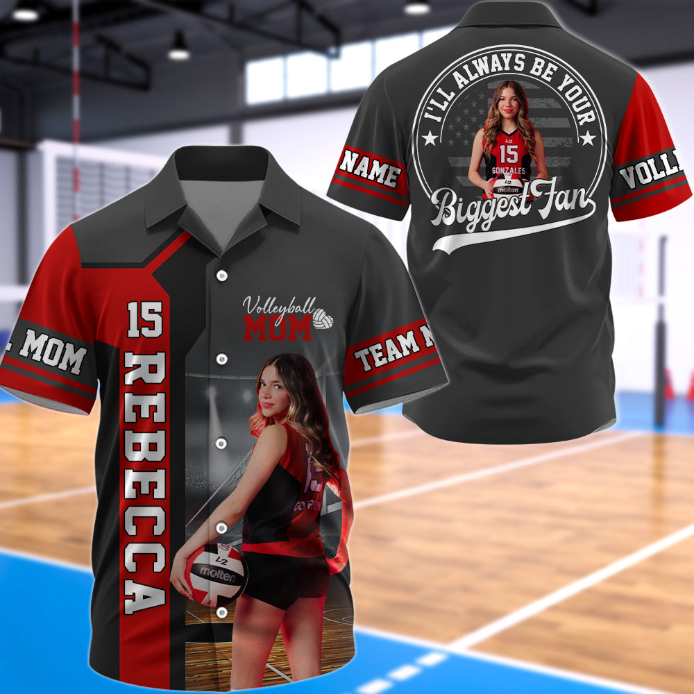 Volleyball Mom - Custom Gifts Personalized Shirt Baseball Family NA04 T24