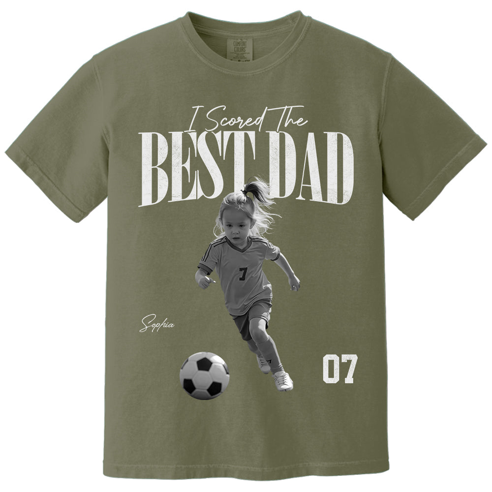 I Scored The Best Soccer Dad - Personalized Shirt, Father's Day Gift for Dad, Husband Na02 TH23