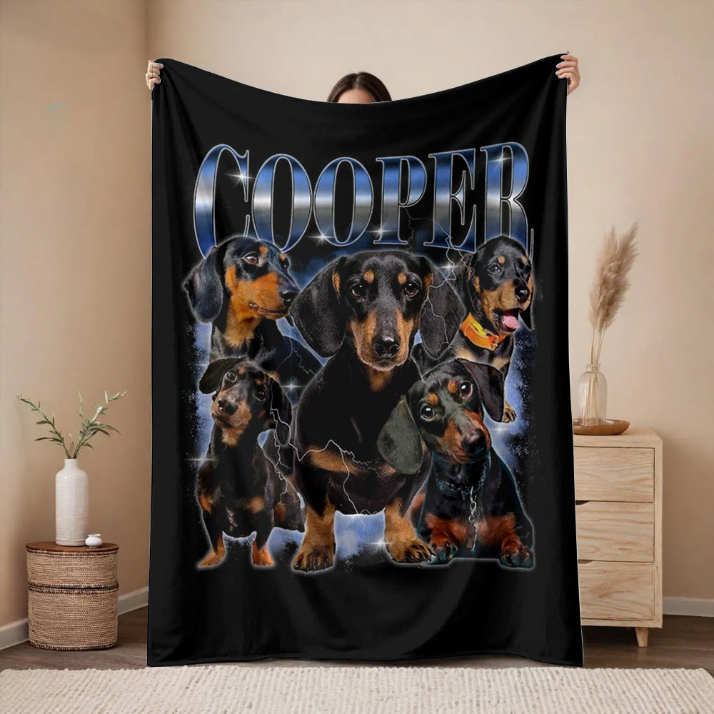 Personalized Upload Photo Dog Comfort Color Blanket For Pet Lovers, Custom Bootleg Pet Blanket, Custom Dog Blanket, Custom Cat Blanket, Dog Blanket, Cat Blanket, Custom Pet Blanket Do99