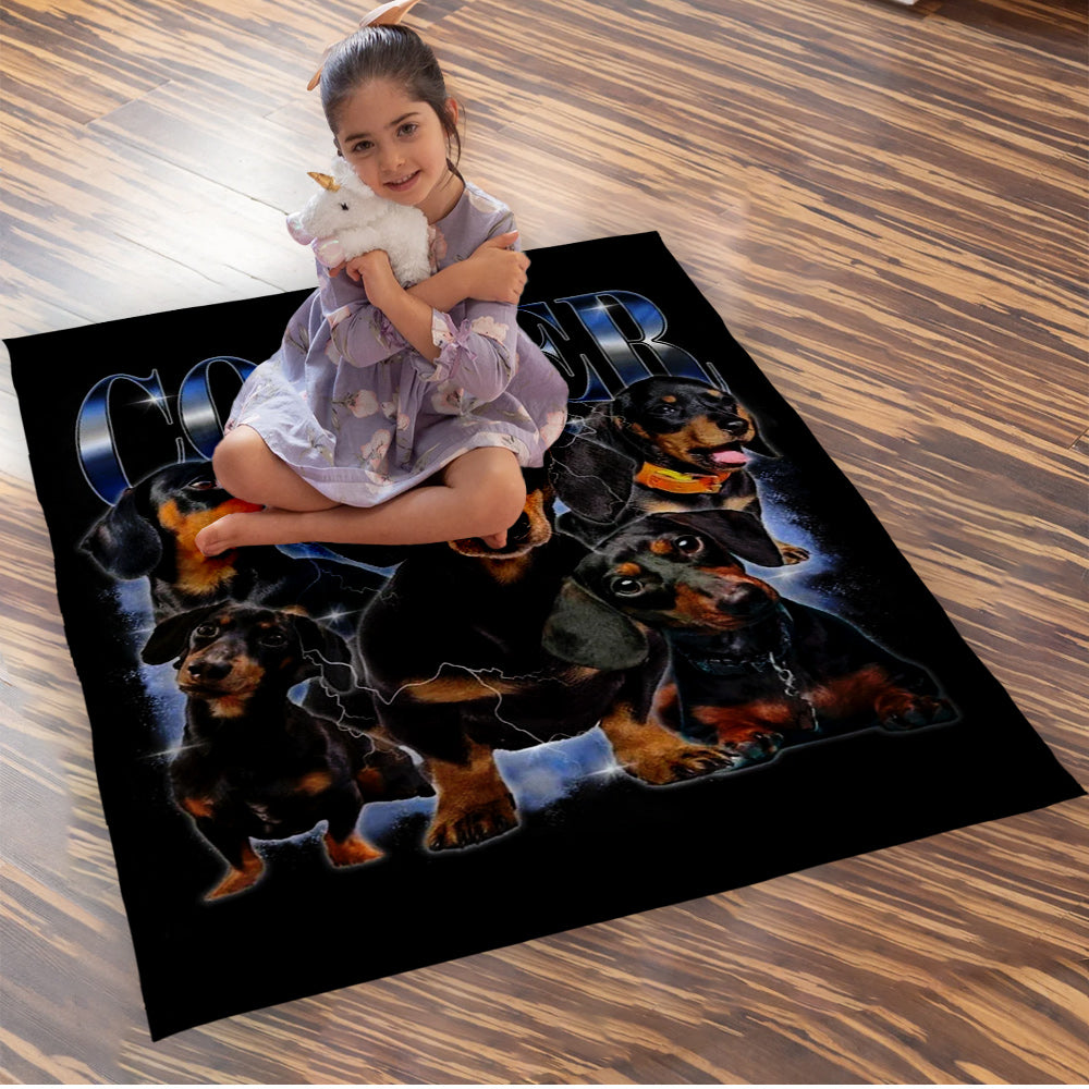 Personalized Upload Photo Dog Comfort Color Blanket For Pet Lovers, Custom Bootleg Pet Blanket, Custom Dog Blanket, Custom Cat Blanket, Dog Blanket, Cat Blanket, Custom Pet Blanket Do99