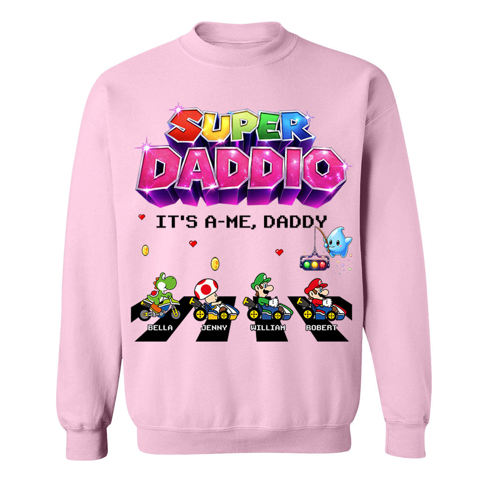 Customized Super Daddio It's A Me, Daddy Shirts, Father's Day Gift For Dad L0411 VH01