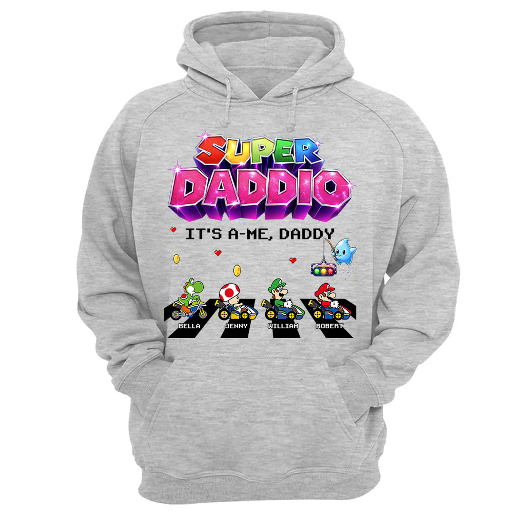 Customized Super Daddio It's A Me, Daddy Shirts, Father's Day Gift For Dad L0411 VH01