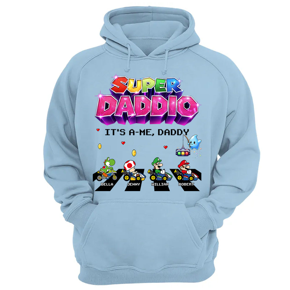 Customized Super Daddio It's A Me, Daddy Shirts, Father's Day Gift For Dad L0411 VH01