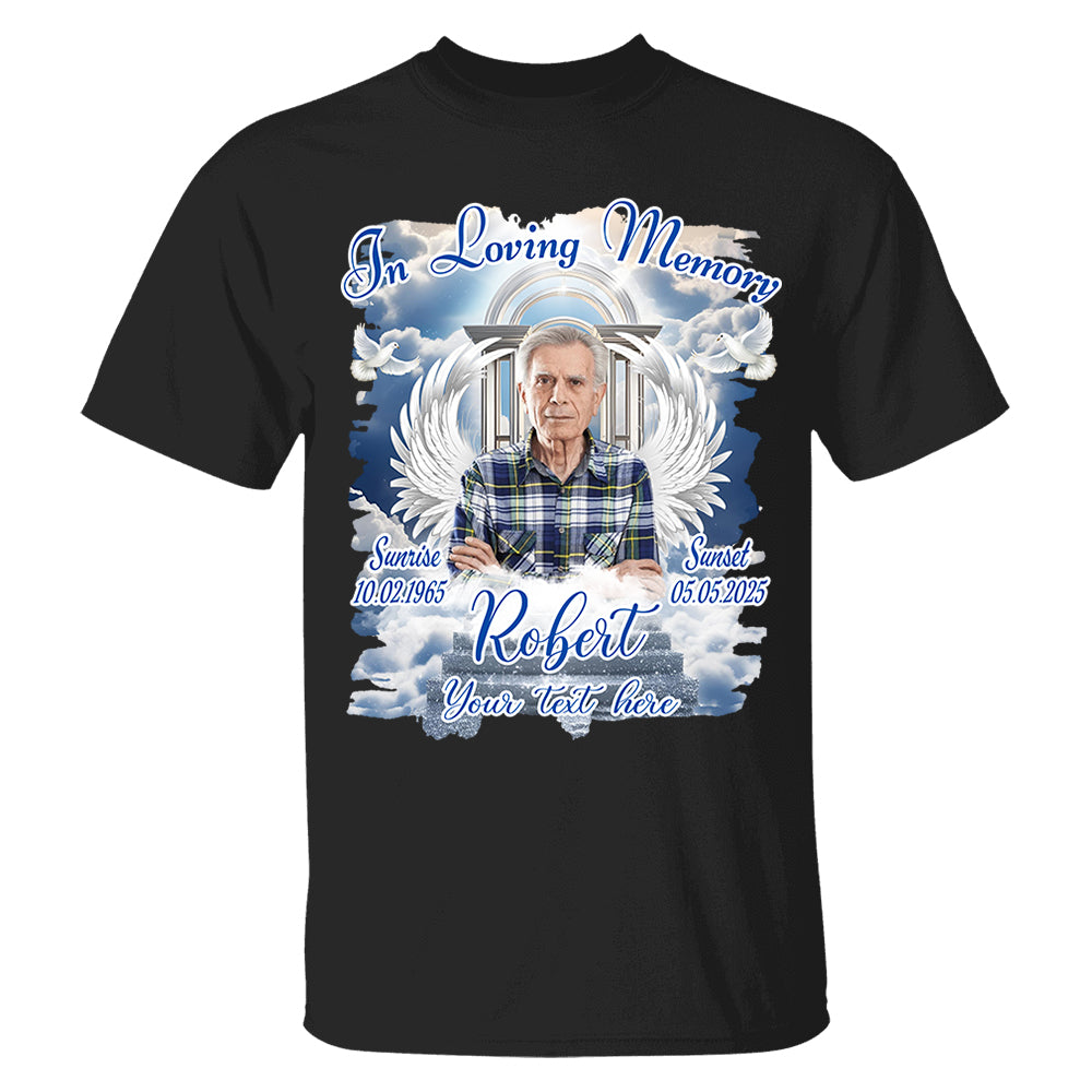 Custom Upload Photo In Loving Memory Shirt