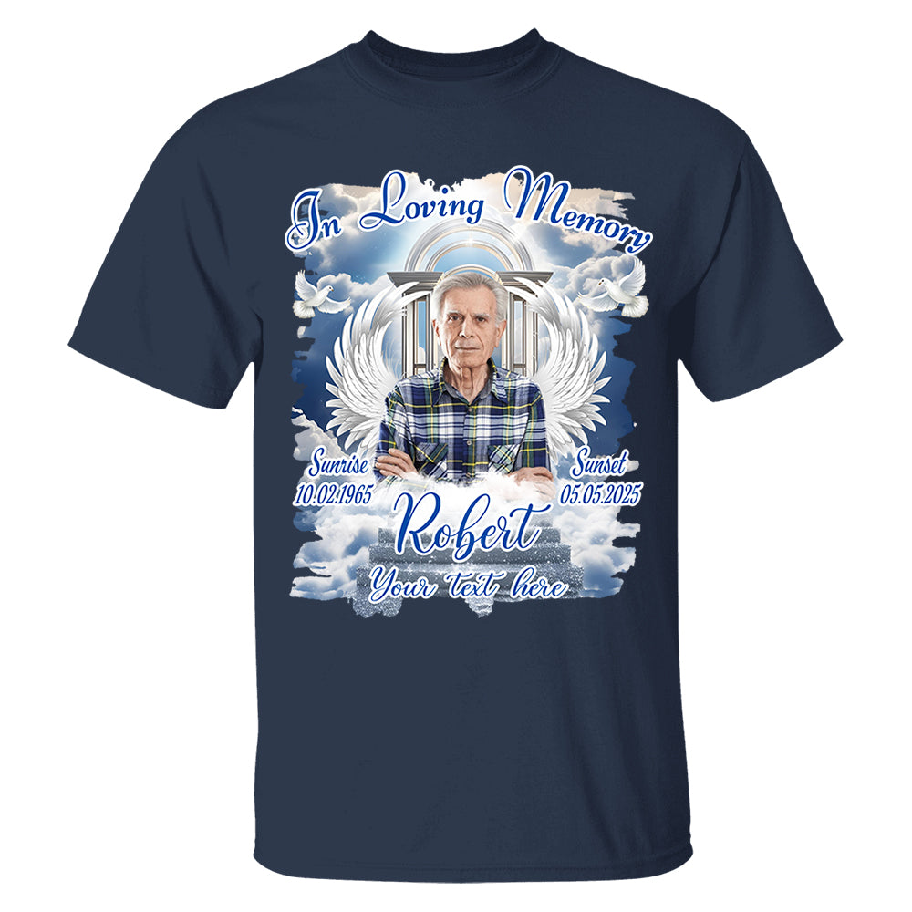 Custom Upload Photo In Loving Memory Shirt