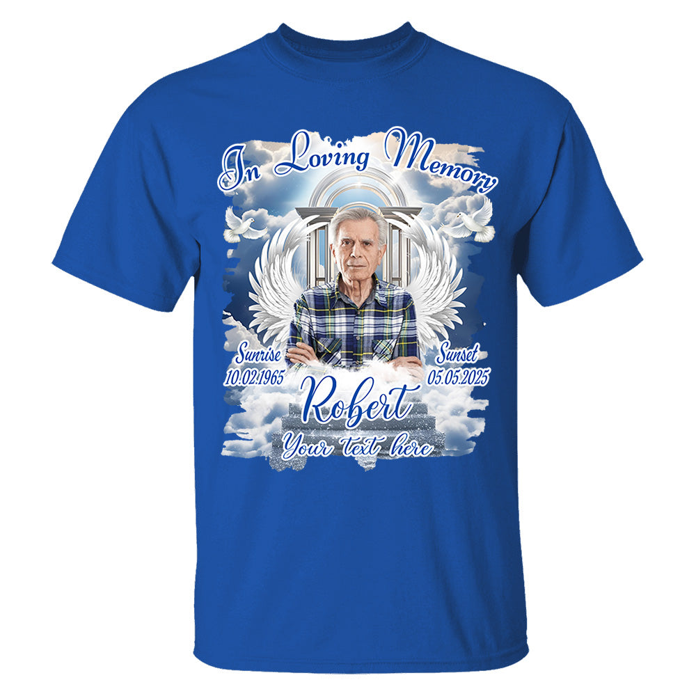 Custom Upload Photo In Loving Memory Shirt