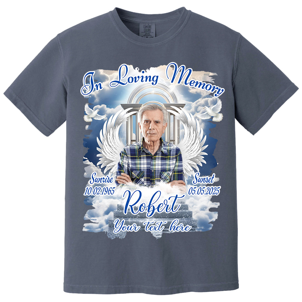 Custom Upload Photo In Loving Memory Shirt