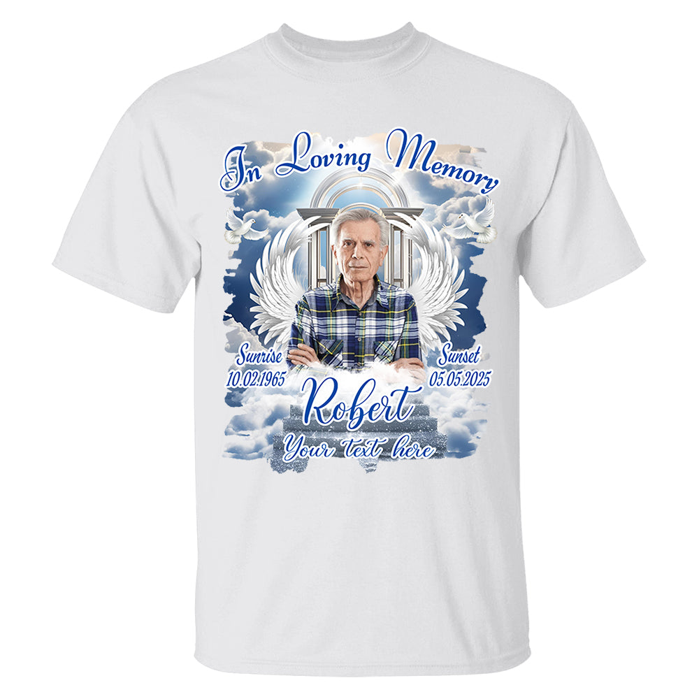 Custom Upload Photo In Loving Memory Shirt