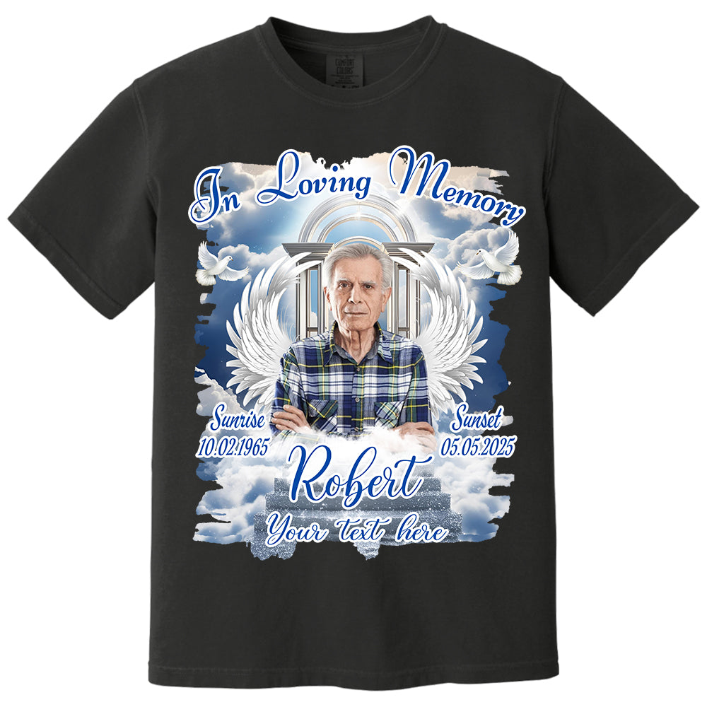 Custom Upload Photo In Loving Memory Shirt