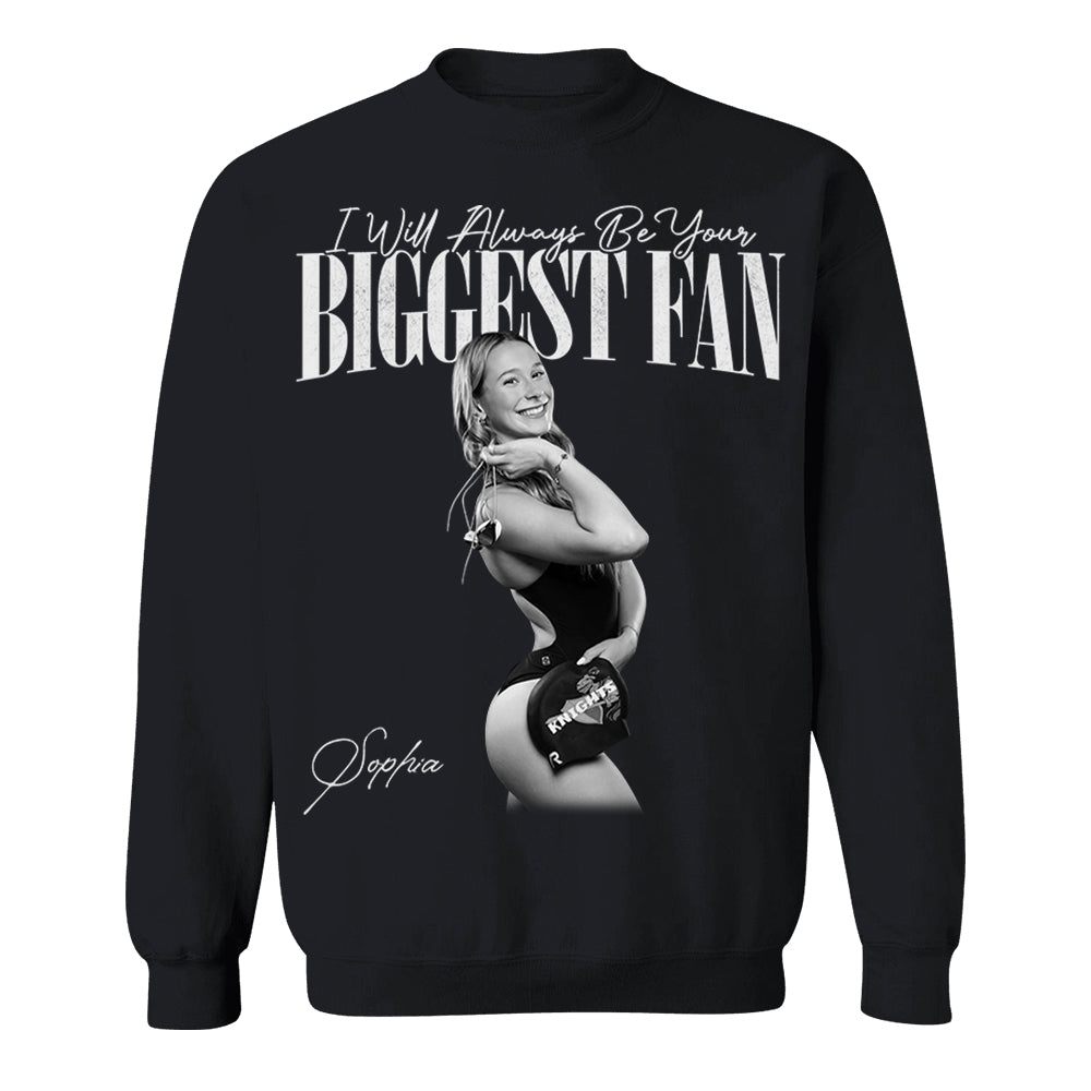 I’ll Always Be Your Biggest Fan – Vintage Washed Retro Bootleg Tee for Swimming Players NA02