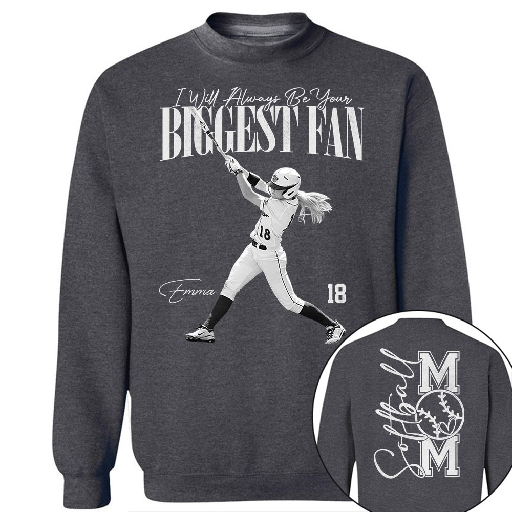 I'll Always Be Your Biggest Fan - Washed Tee Retro Bootleg Shirt For Softball Player Vr2 Na02 Do99