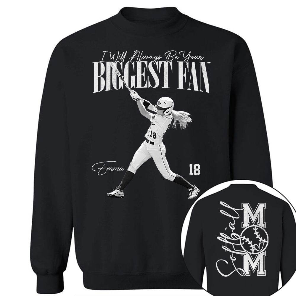 I'll Always Be Your Biggest Fan - Washed Tee Retro Bootleg Shirt For Softball Player Vr2 Na02 Do99