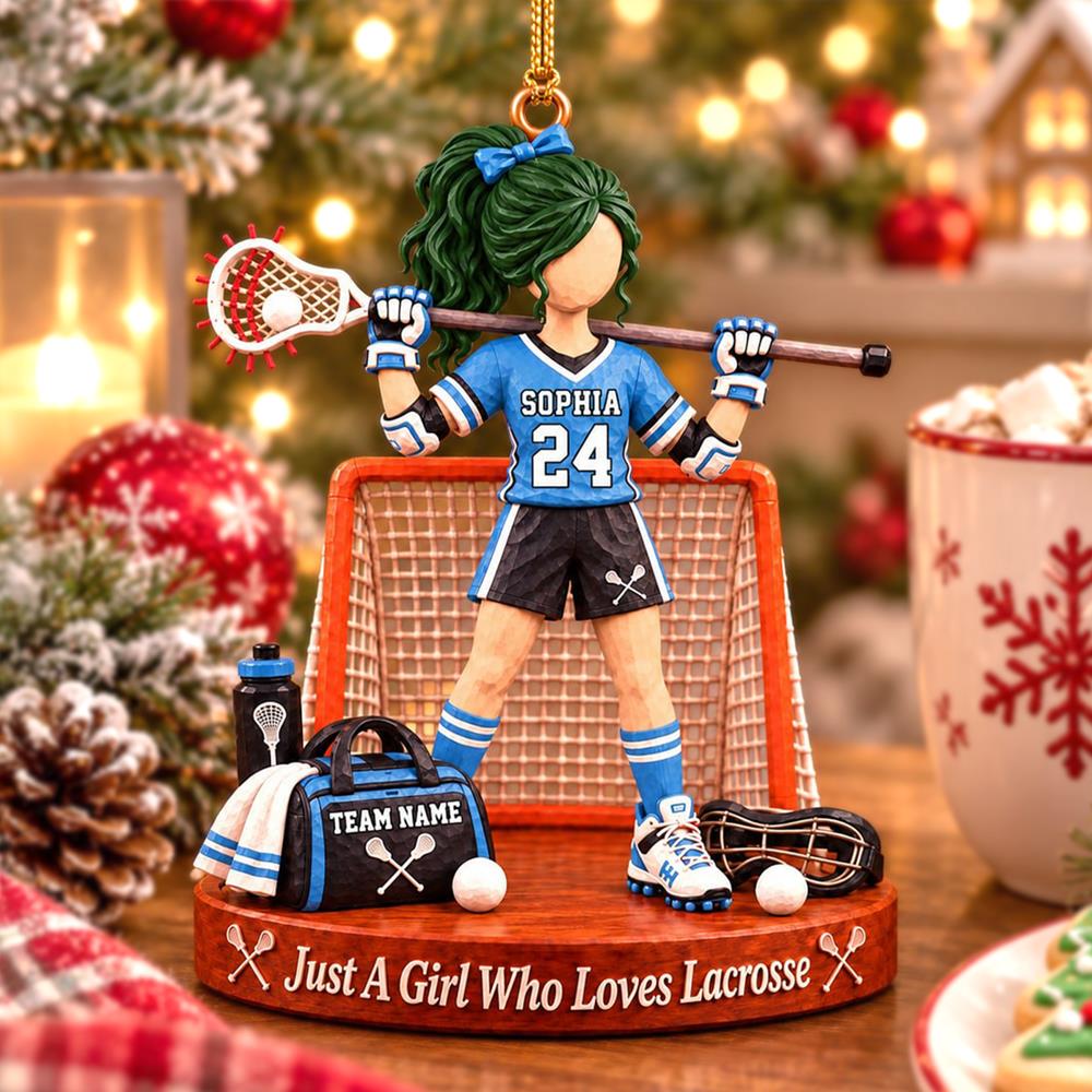Personalized Just A Boy Who Loves Lacrosse Ornament, Custom Name & Number Player Lacrosse Ornament, Gift For Lacrosse Lover T1807 Hv01