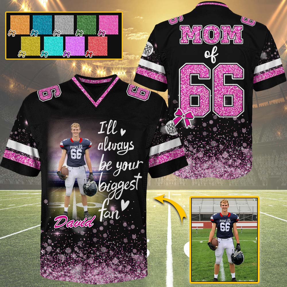 Custom Photo Football Jersey For Football Lovers - Personalizef All Over Print Shirt For Football Player NA04 Pt99