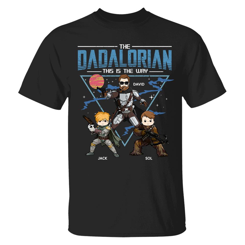 The Dadalorian This Is The Way Personalized Shirt For Dad Father's Day Gift T1807 Hv01
