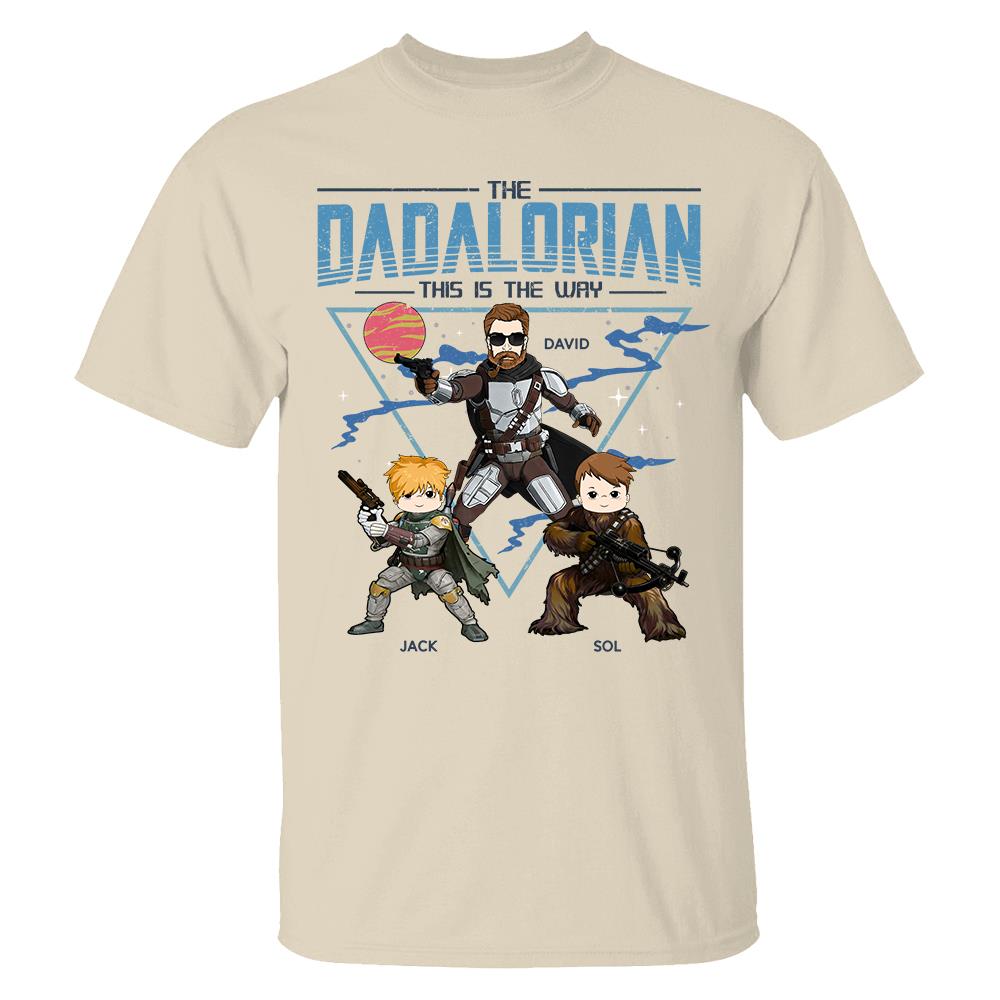 The Dadalorian This Is The Way Personalized Shirt For Dad Father's Day Gift T1807 Hv01