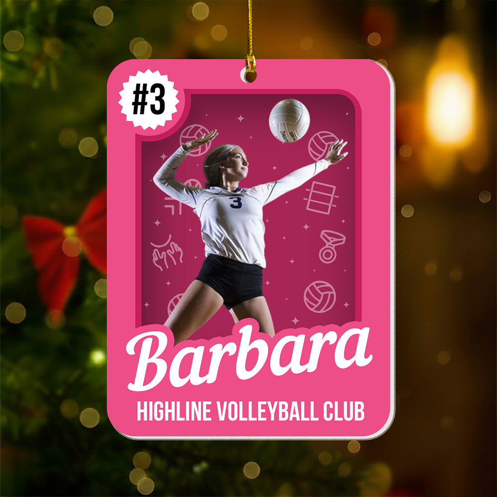 Volleyball Lover Toy Box - Personalized Acrylic Photo Ornament Do99