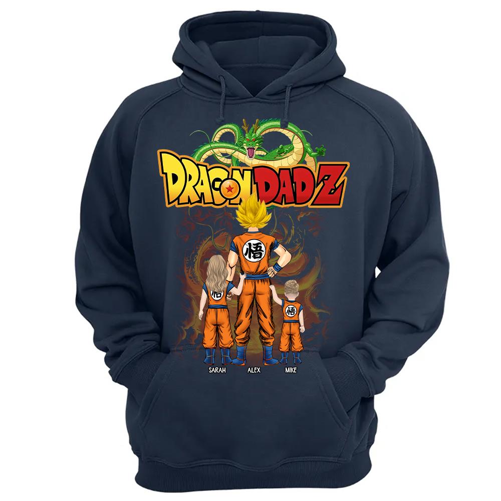 Custom Best Dad Saiyan Shirt, Dragon Dad  Shirt Gift For Father's Day L0411 Hv01