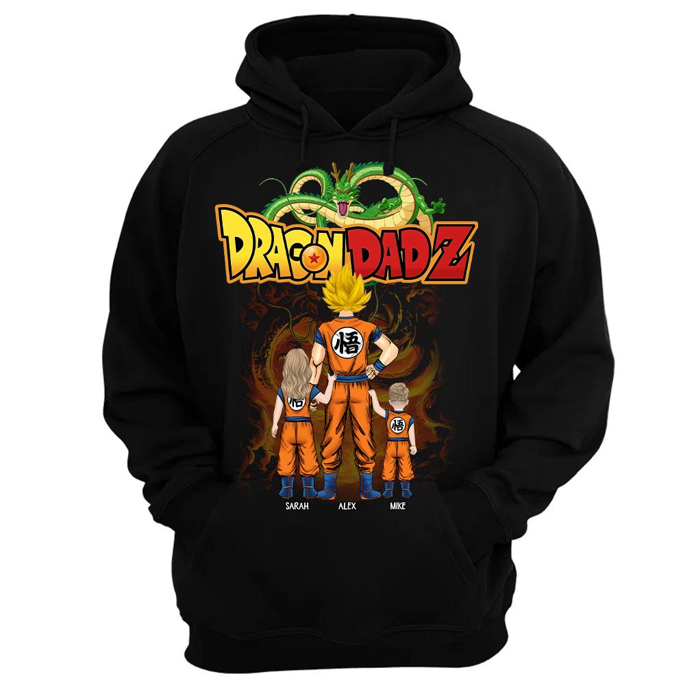 Custom Best Dad Saiyan Shirt, Dragon Dad  Shirt Gift For Father's Day L0411 Hv01