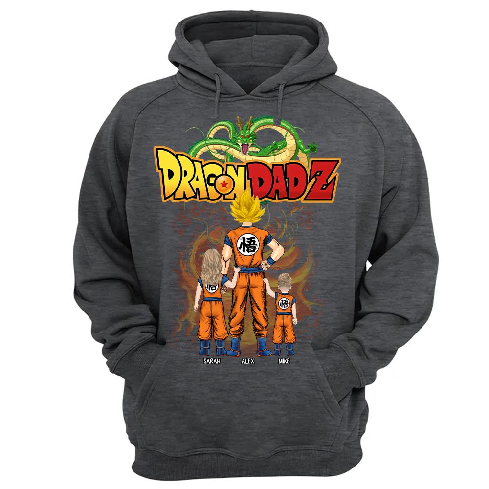Custom Best Dad Saiyan Shirt, Dragon Dad  Shirt Gift For Father's Day L0411 Hv01