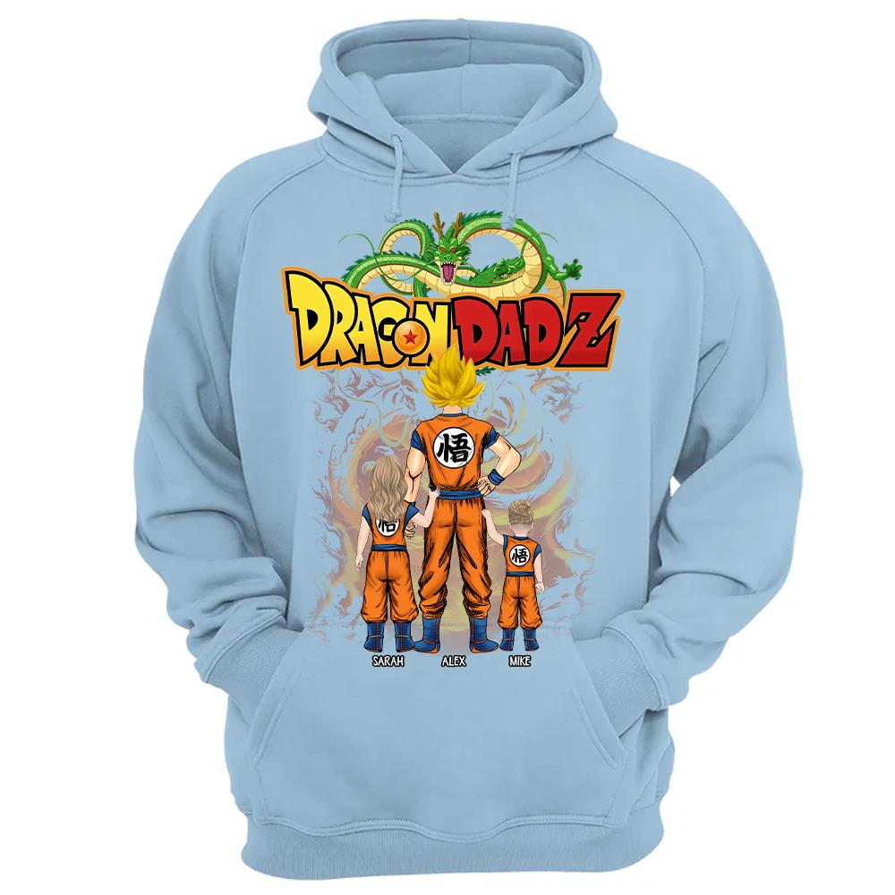 Custom Best Dad Saiyan Shirt, Dragon Dad  Shirt Gift For Father's Day L0411 Hv01