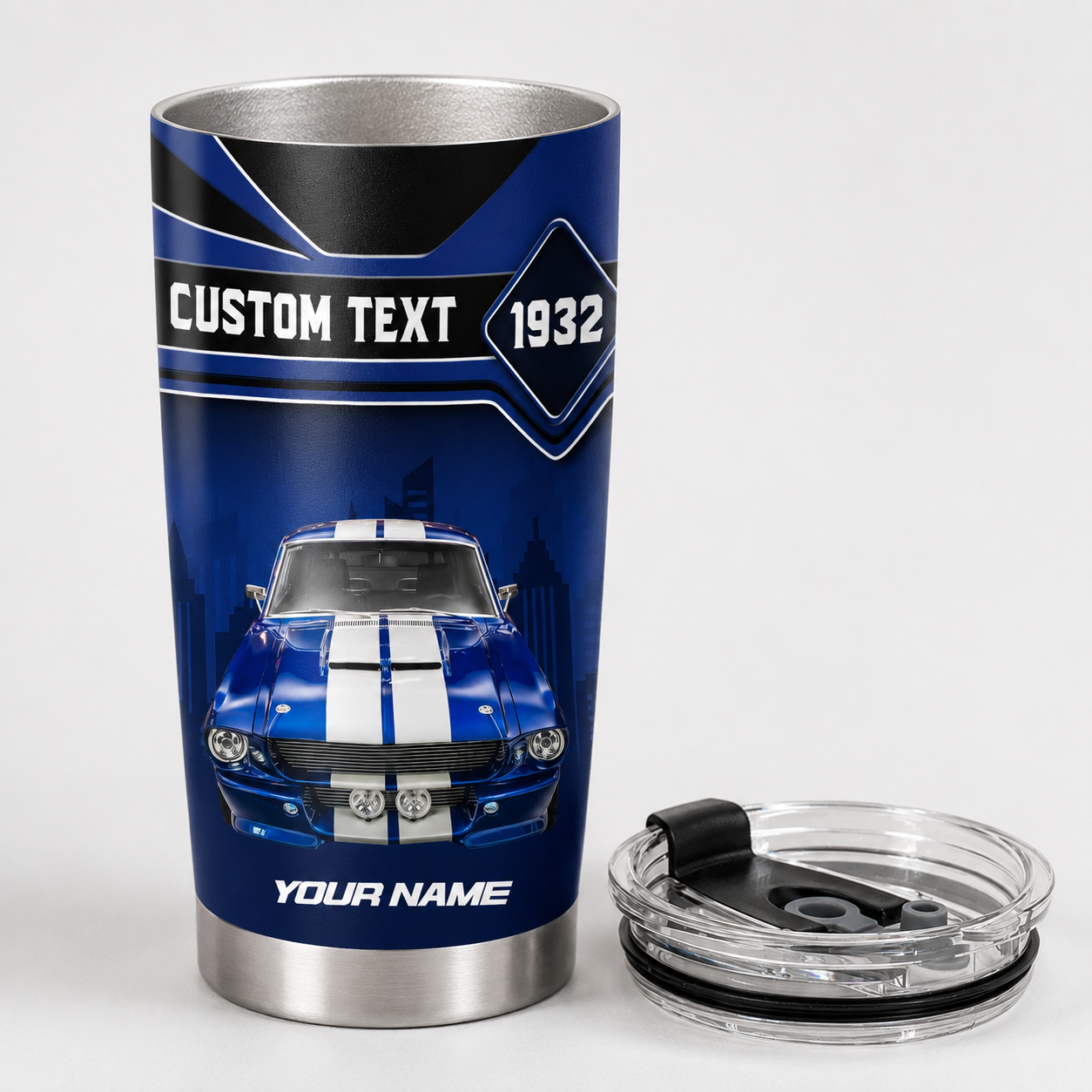 Custom Classic Car Photo Tumbler - Gift for Car Lovers A2110 Pt99