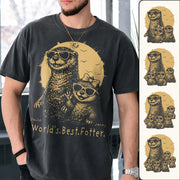 Personalized World's Best Fotter Shirt Father Day Gifts for Dad Funny Papa Shirt Cool Daddy Otter Tee T1807 Hv01