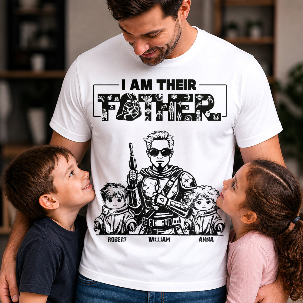 I Am Their Father - Personalized Vintage Style Shirt For Dad Father's Day 2026 NA04 Hv01