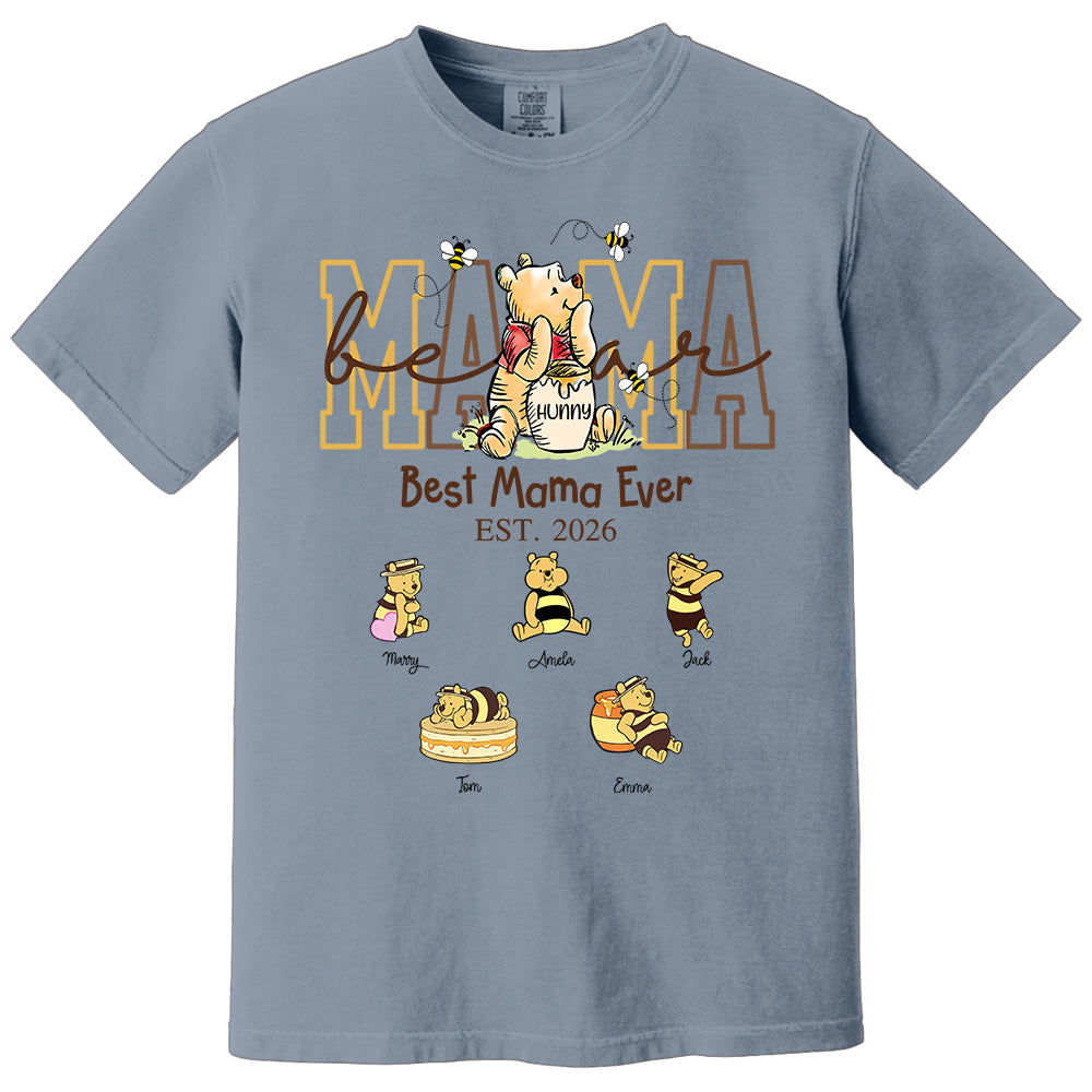 Mama Bear, Best Mama Ever, Personalized Mama Bear Grandma Bear Est Shirt Sweatshirt, Gift For Mom Grandma Gift For Mother's Day