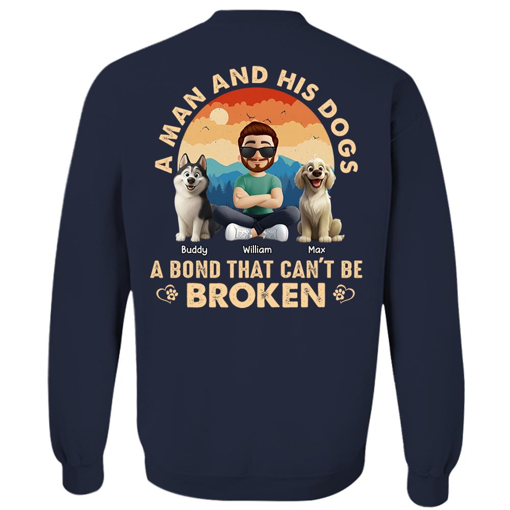 A Girl And Her Dog A Bond That Can't Be Broken - Personalized Shirt - Gift For Dog Lover Vr2 T1807 Hv01