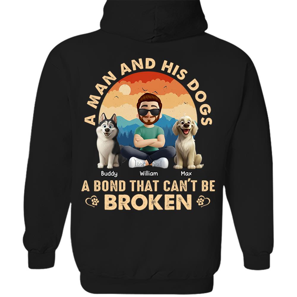 A Girl And Her Dog A Bond That Can't Be Broken - Personalized Shirt - Gift For Dog Lover Vr2 T1807 Hv01